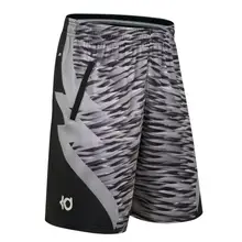 Новые мужские полосатые тренировочные Кевин Дюрант, баскетбольные спортивные шорты для бега, свободные, средней длины, плюс размер, двойной карман