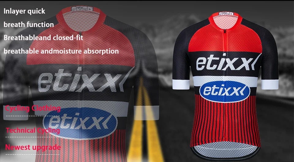 ETIXXL короткий рукав Велоспорт Джерси нагрудник короткий 9D НАБОРЫ MTB велосипед одежда Ropa Ciclismo велосипедная Одежда Майо кулот одежда