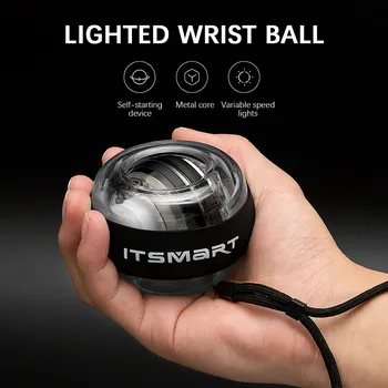 

Wrist Ball Arm Exerciser Gym fitness Wrist LED Muscle Power Ball High Quality Exerciser Strengthener Fitness Equipments Muscle