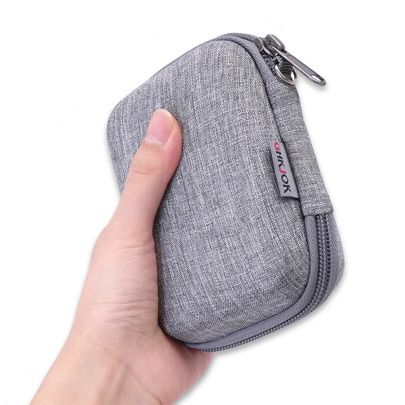 Headphones Storage Box USB Hard Case Earphone Bag Key Coin Bags Waterproof SD Card Cable Earbuds Holder Box round square shape
