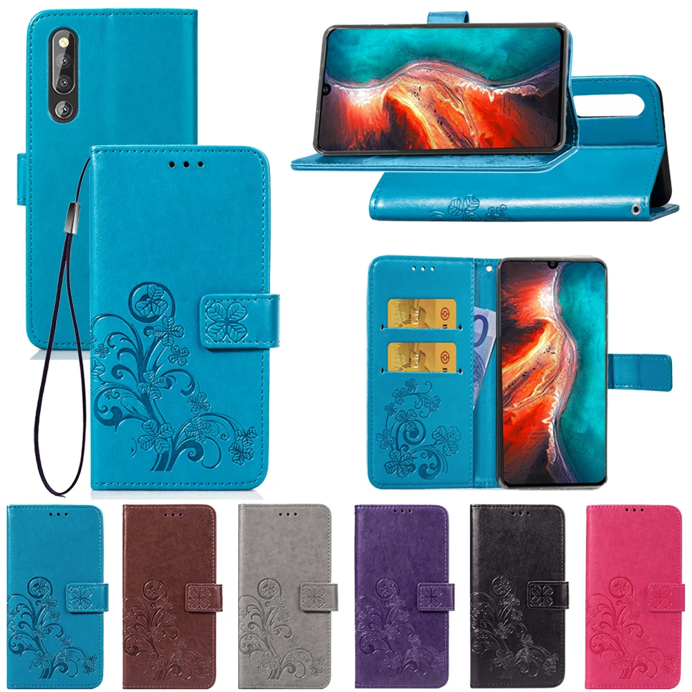 Чехол-книжка из искусственной кожи с четырехлистной застежкой для huawei P20 P30 mate 10 20 Pro Plus Lite Nova 2 3 2i 3i 4e 5i 5