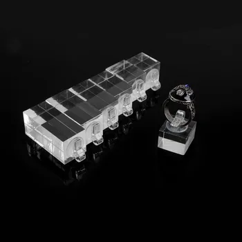 

7Pcs Finger Ring Display Stand Holder for Home Jewelry Shop Different Height New N58F