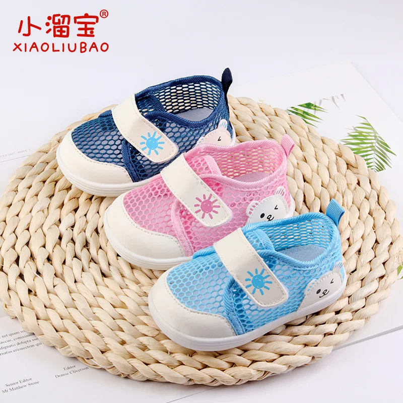 

2018 Summer xiao liu Treasure Infant Mesh Shoes 0-1-2-Year-Old Baby Toddler Shoes Breathable Soft Bottom Anti-slip Baby Sandals