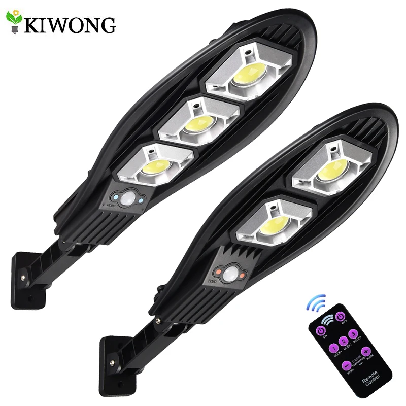 Upgraded Led Solar Light Outdoor Waterproof Lighting For Garden Wall Street Adjustable