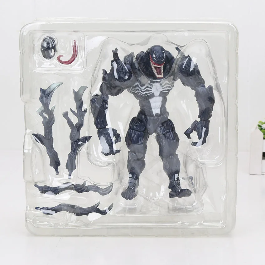 5 шт. Большая распродажа Marvel для тинейджеров Revoltech серии № 003 Venom ПВХ, движущаяся фигурка, Коллекционная модель, игрушка рождественские подарки оптом