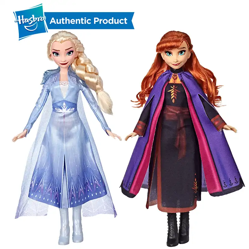 ハスブロディズニー冷凍エルザファッション長いブロンドの髪と青このエルザのおもちゃとして誕生日giftor休日現在 Aliexpress