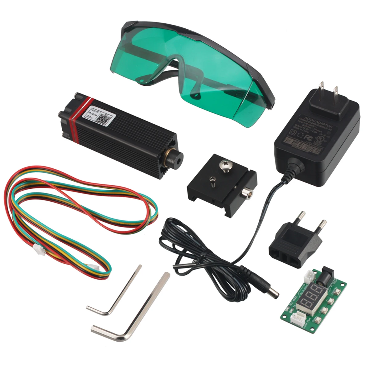 20 Вт лазерный модуль DIY Kit Профессиональный 450nm 5 лазерная резка гравировальный с