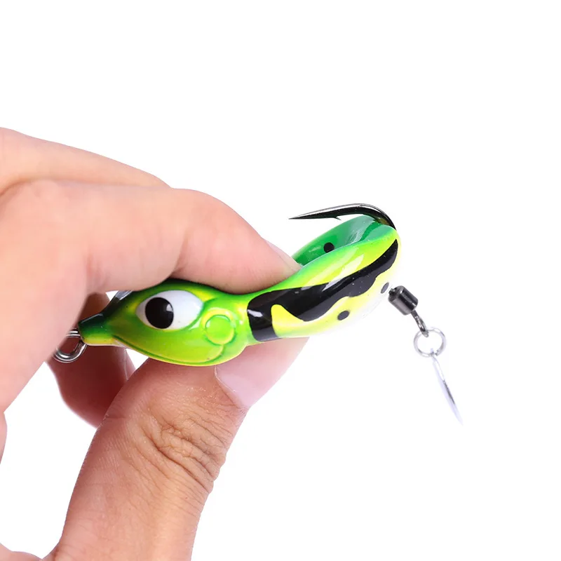 Trulinoya Ray Frog один крючок с блестками Ray Frog черная приманка Leiqiang приманка черная рыба Щука черная приманка