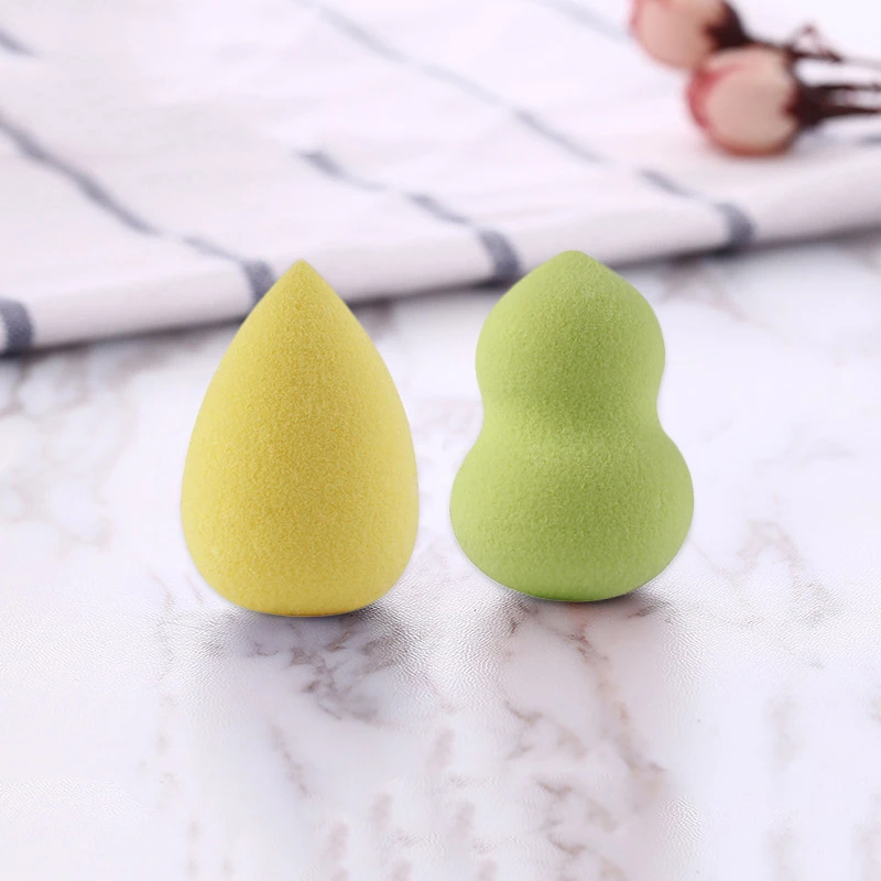 

5pcs/lot Non Emulsion Gourd Shape Beauty Water Droplets Sponge Foundation Puff For Face Makeup Tool Shipping From China