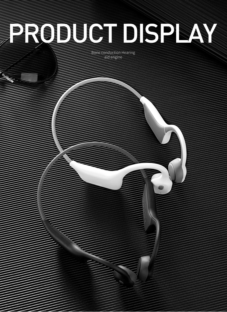 Aikswe condução óssea fones de ouvido bluetooth