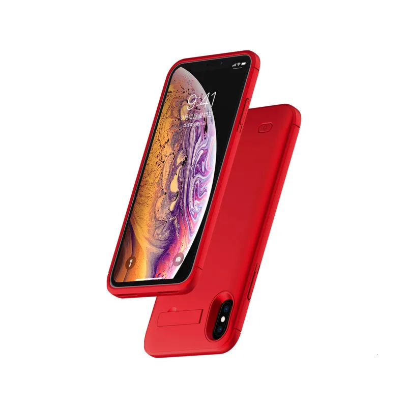 Чехол для зарядного устройства для iPhone XS MAX XR XS X чехол для аккумулятора power Bank чехол для зарядки для iPhone 8 7 Plus 6 6S Plus зарядное устройство