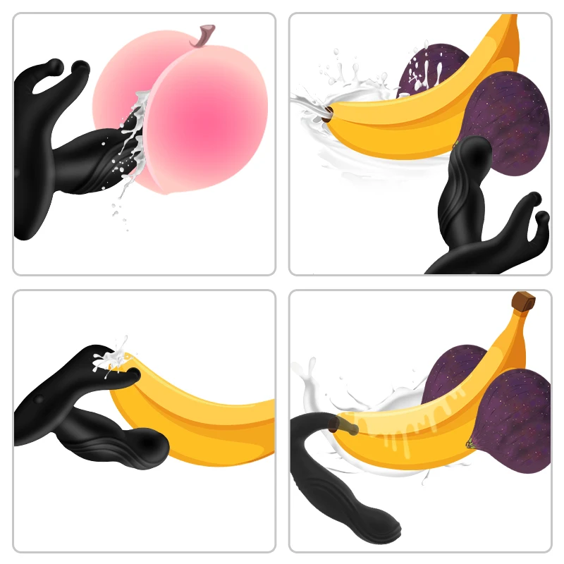 GUIMI Вибрирующая Анальная пробка Вибратор массажер простаты клизма анальный