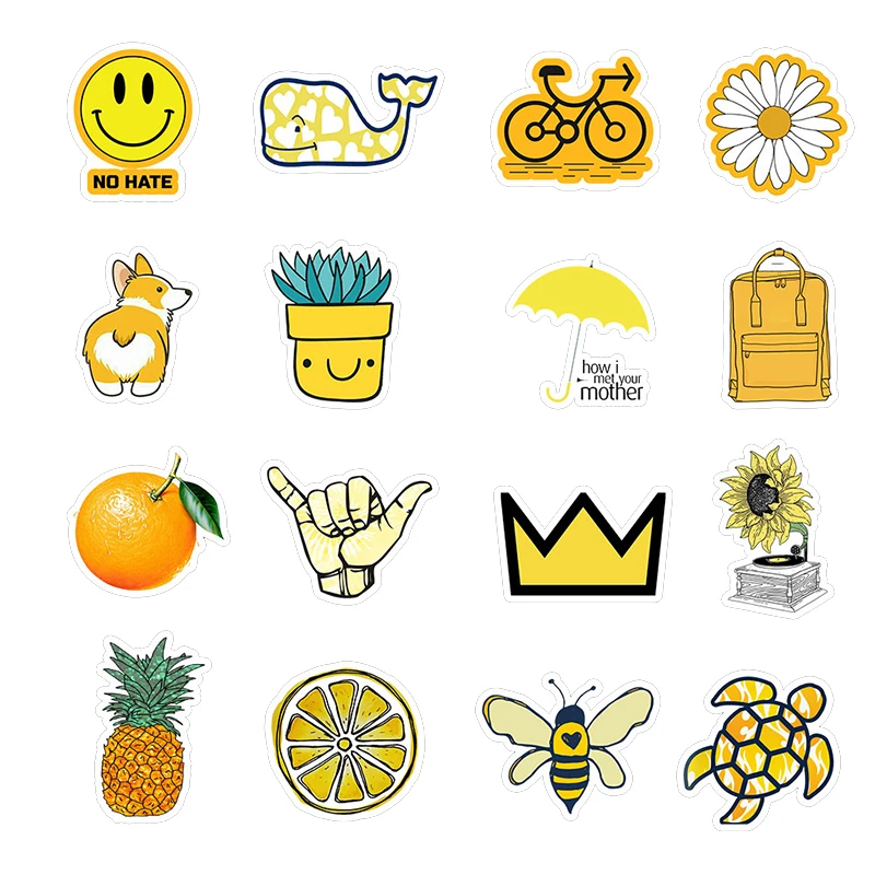Cute Laptop Sticker 50pcs Cartoon Vsco Stickers For Children Toy