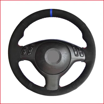 

MEWANT Black Suede Car Steering Wheel Cover for BMW M Sport 3 Series E46 330i 330Ci 5 Series E39 540i 525i 530i M3 M5 2000-2006