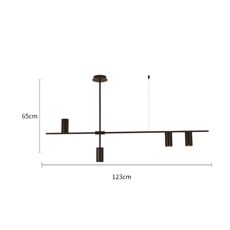 Black 4 Lights Современные Люстры металлическая Глод роскошная люстра освещение спальня столовая кухня Подвесная лампа Блеск гостиная Лофт светильник - Цвет абажура: Black 4 Lights