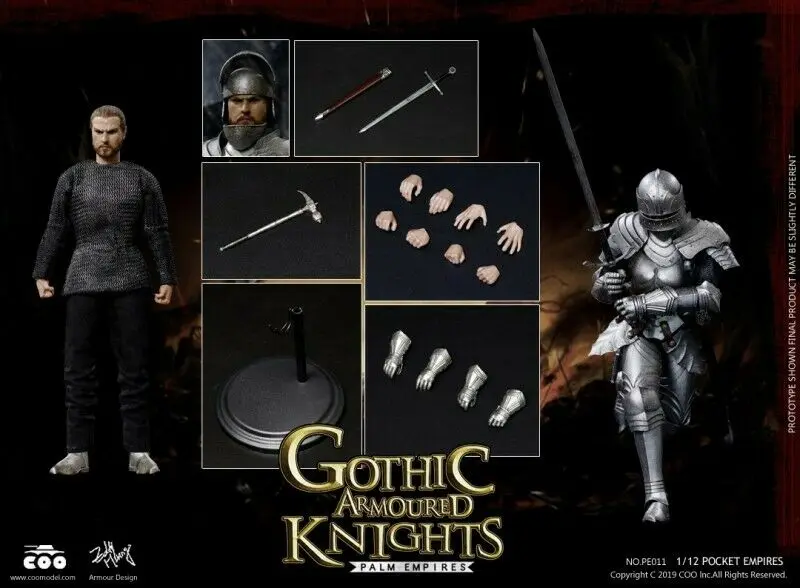 COOMODEL 1/12 PE011 Gothic Armoured Knight Palm Empires Action Figure Collection