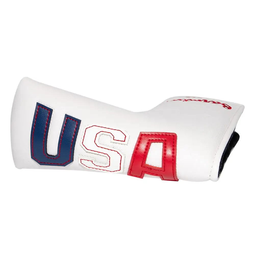 Чехол для клюшки для гольфа США Amarica Golf Blade Putter головные уборы чехол для головки клюшки для гольфа кожаный магнитный чехол