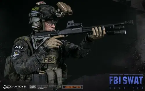 1/6 DamToys 78044 B США FBI SWAT команда агент Сан-Diego Midnight OPS плотина фигура