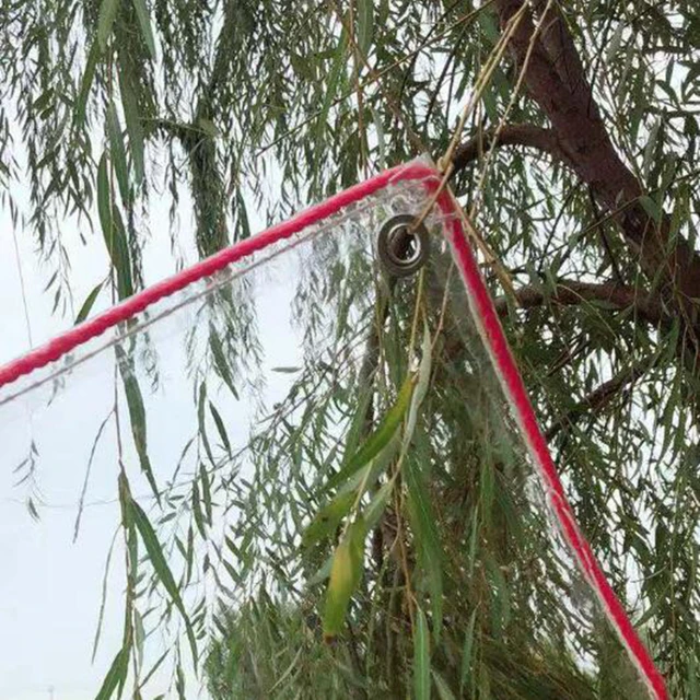 1 Db Kerti Esőálló Kendő Átlátszó Eső Tarpaulin Otthoni Kert Vízálló És Fényvédő Sűrített Műanyag - Image 3