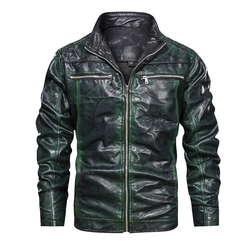 Mcikkny Модные мужские Куртки из искусственной кожи осенние Мотоциклетные Куртки из искусственной кожи Верхняя одежда для мужчин размер S-3XL