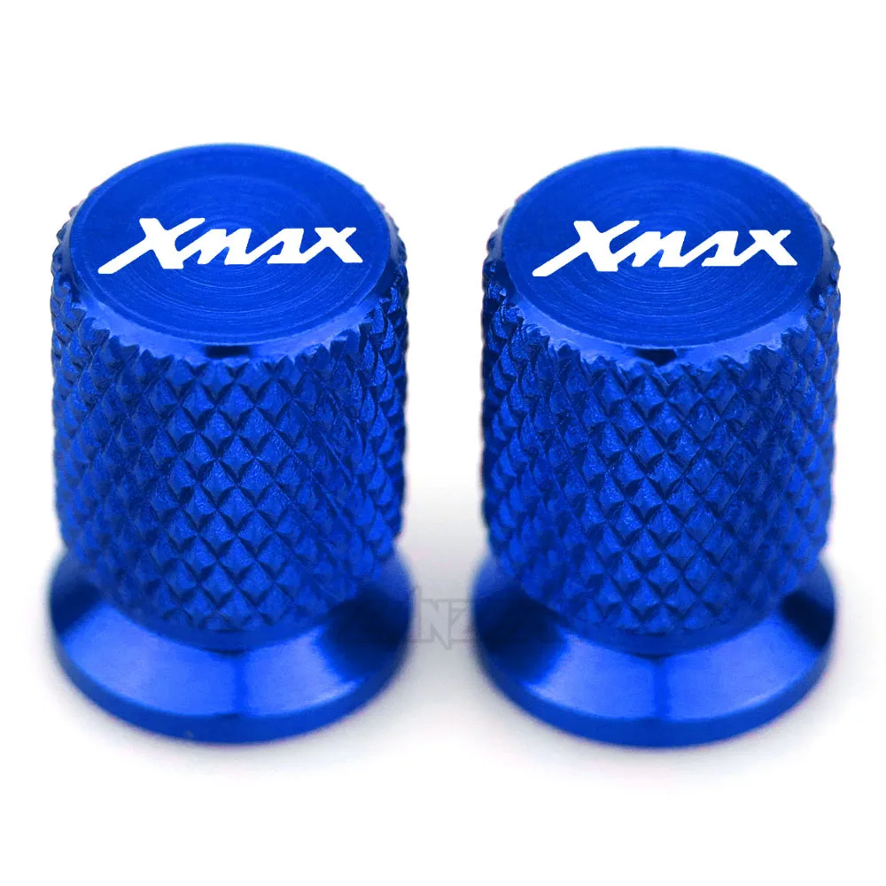 Blue XMAX мотоциклетная шина клапан с ЧПУ алюминиевая шина воздушный порт стволовая крышка аксессуары для Yamaha XMAX 125 250 300 400 весь год - Цвет: Blue