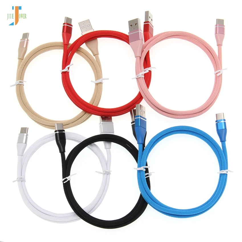 Кабель usb type C, ткань Meteor для xiaomi redmi k20 pro, кабель USB C для мобильного телефона, кабель быстрой зарядки типа C для htc 200 шт./партия