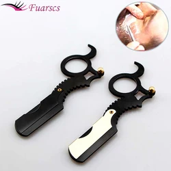 Straight Edge Barber Razor Haircut Beard Eyebrow Shaving Tool Folding Shaving Razor Home Thumb Barber Knife Replaceable Blade