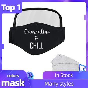 

1 PC Dustproof Outdoor Face Protective Face Mask with Eyes Shield + 2 Filters Washable and Reusable Mouth Cover Mascarillas