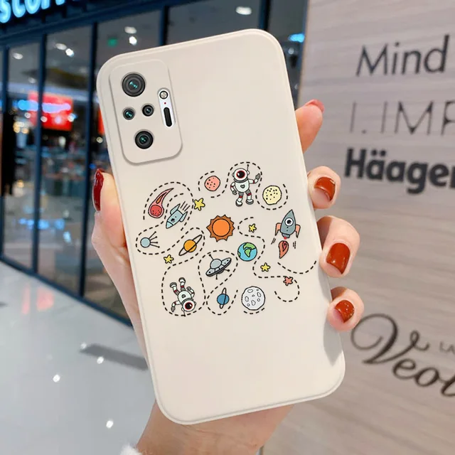 Poco X3 Pro Case Astronaut Soft Case For Xiaomi Redmi Note 10 9 Pro 8 Case Note9 Pro 11 9S 10S Little X3 9 T 9C NFC 9T 9A Cover OA54