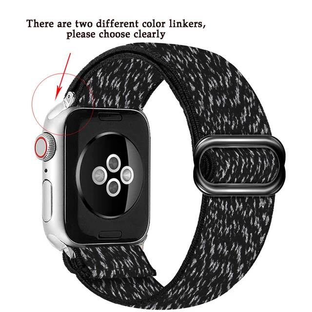 Soft and comfortable nylon Loop elastic buckle Apple watch band 38mm 42mm Series 7 SE654321 For iWatch Strap Bohemia braid  44mm 12