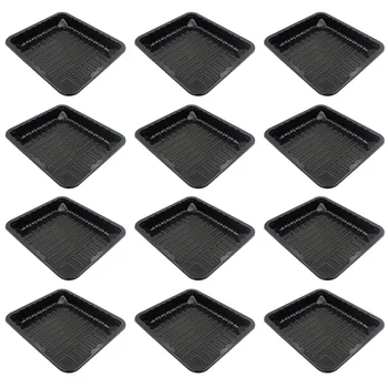 

12 Pcs Practical Fresh-keeping Tray Packing Box Storage Tray for Supermarket Store Home