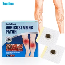 

10pcs/box Sumifun Varicose Veins Patches Leg Vasculitis Phlebitis Spider Anti-swelling Angiitis Removal Chinese Medical Plasters