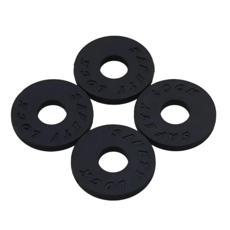 

Bass Guitar Strap Lock Guitar Parts Accessories Stringed Instruments Rubber Electric Guitar Strap Blocks 4pcs
