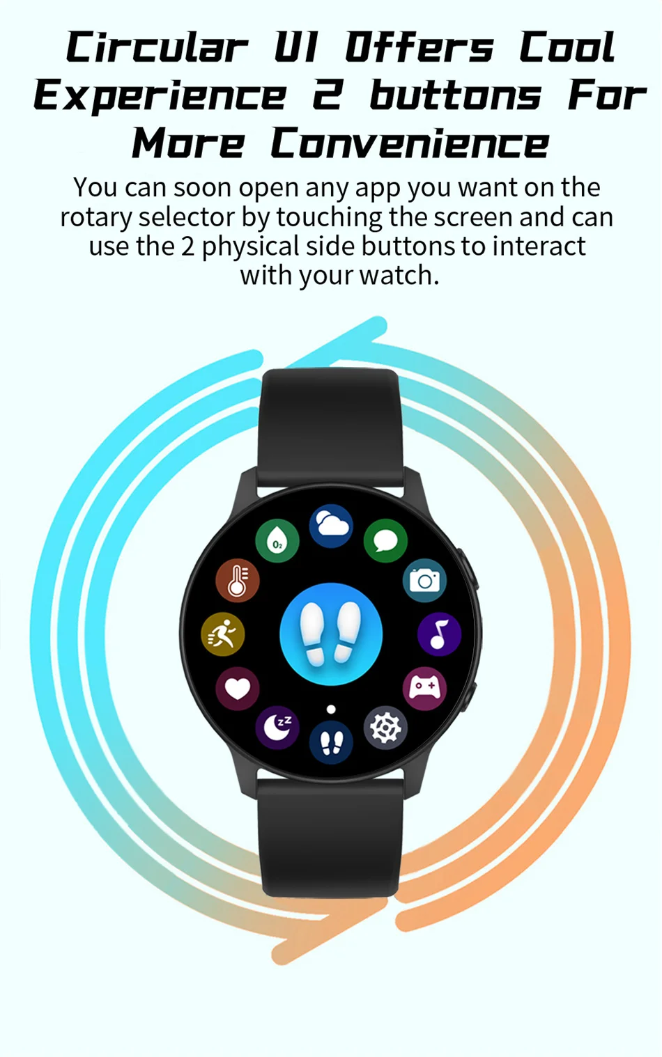 2021 New Ladies Smart Watch Full Touch Screen Sports Fitness watch IP68 waterproof Bluetooth For Android iOS Smartwatch Women