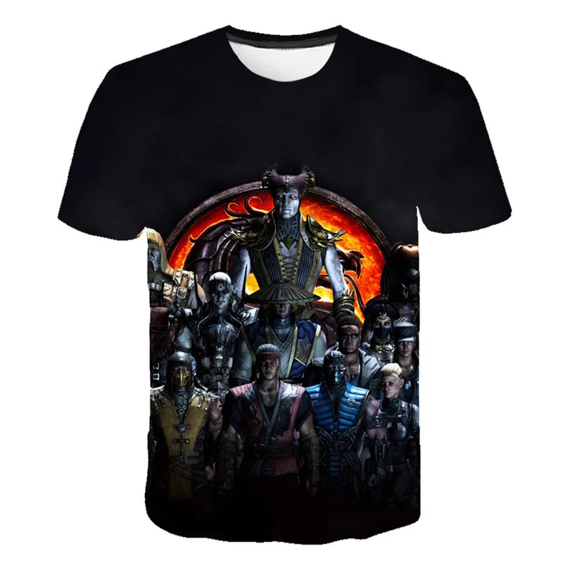 picture color Стиль Mortal Kombat 3D мужская футболка Новая модная повседневная женская футболка с коротким рукавом Уличная классная Одежда для мальчиков и девочек - Цвет: picture color