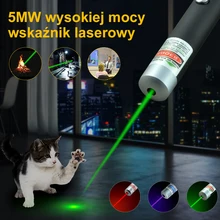Pointeur à haute puissance au laser en rouge, bleu et vert,stylo tactique et puissant, 650Nm 532Nm 405nm, 5MW, 1 pièce,