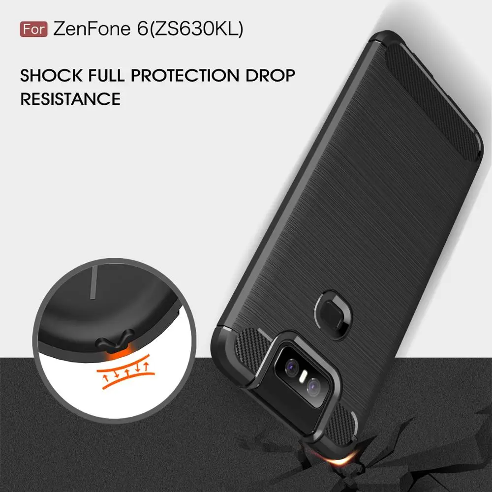 Углеродное волокно 360 Полный чехол для телефона ASUS ZenFone4 Selfie pro MAX PLUS ZC554KL ZD552KL ze554kl
