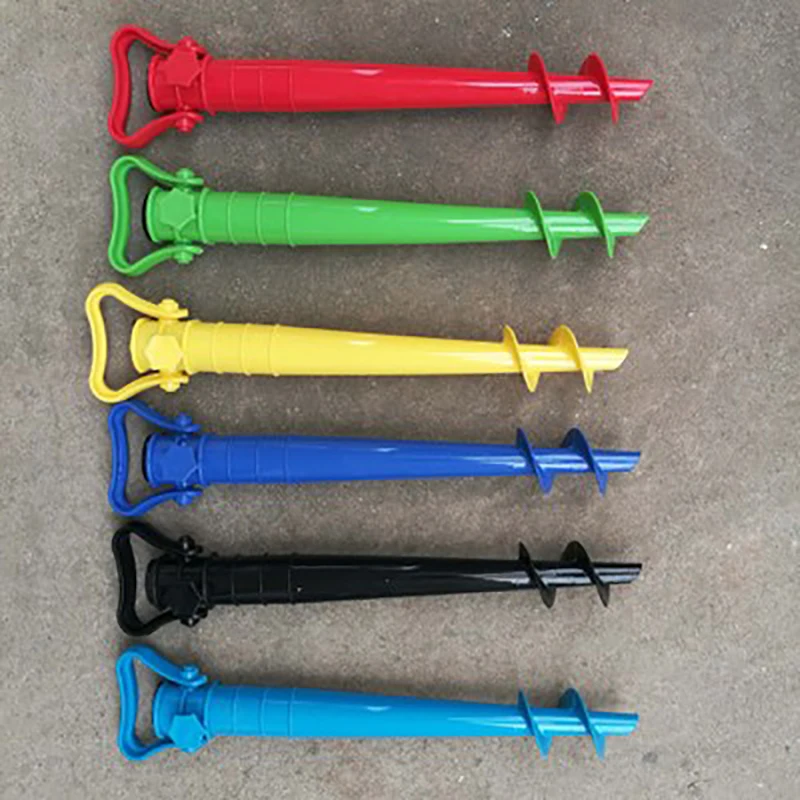 

Sun Beach Fishing Stand Rain Gear Garden Patio Parasol Ground Anchor Spike Umbrella Stretch Stand Holder 1 Pcs