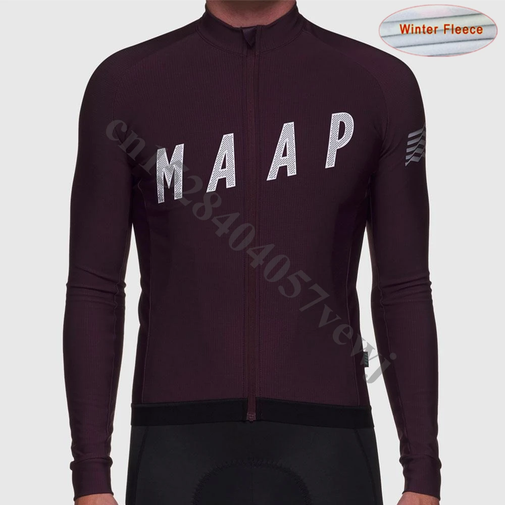 MAAP мужские про команды куртки для велоспорта зимние теплые флисовые куртки для велоспорта из джерси теплая MTB велосипедная одежда куртка northwave - Цвет: Серый