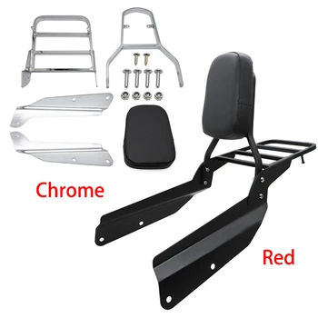 

VTX 1800F 05-11 Rear Luggage Rack Support Box Holder Cargo Shelf w/ Backrest Sissy Bar for honda ALL YEAR VTX 1300C VTX 1800C