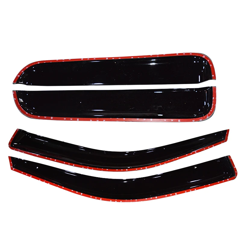 2012-2015 Car Wind Deflector Awnings Shelters For D-MAX DMAX Black Window Deflector Guard Rain Shield FIT For ISUZU D-MAX DMAX