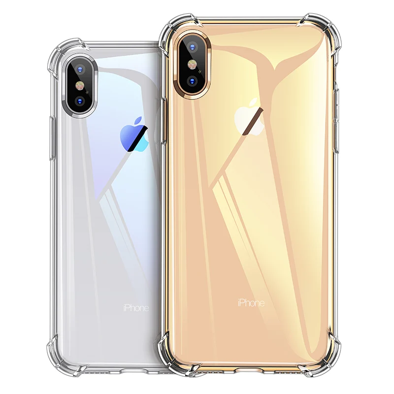 Роскошный Ударопрочный силиконовый чехол для телефона iPhone X XS XR Max 8 7 Plus 6 6S 5 5S