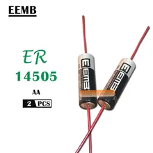 2шт EEMB ER14505 ER14505H AA 3,6 В 2400 мАч энергии литиевая батарея смарт-метр батарея с припоем булавки