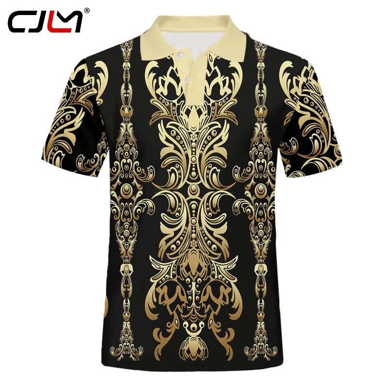 CJLM 3d Kemeja Mewah Royal Baroque Pola 