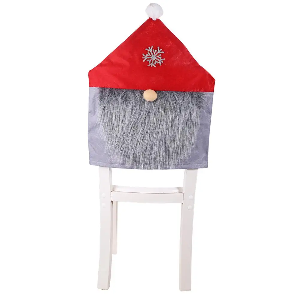 Рождественские чехлы для стульев в скандинавском стиле, чехлы для стульев, чехлы для стульев, рождественские украшения - Цвет: Red