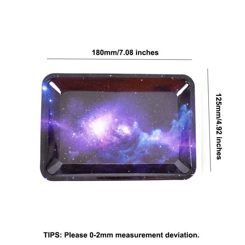 Tobacco Rolling Tray 180*125mm tobacco smoking Cigarette dry herb small Tinplate for stocking grinders Accessories tools