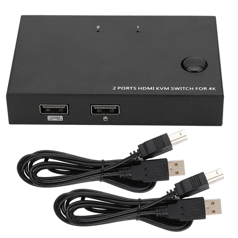 

AM-KM201 2-In-1-Out HDMI KVM Switch Dual Monitor Extender Dual Splitter 3840 x 2160 30Hz Extender Splitter