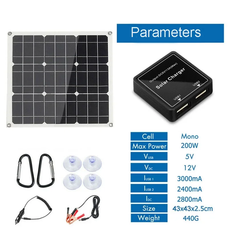 200 watts 200 w painel solar kit 01