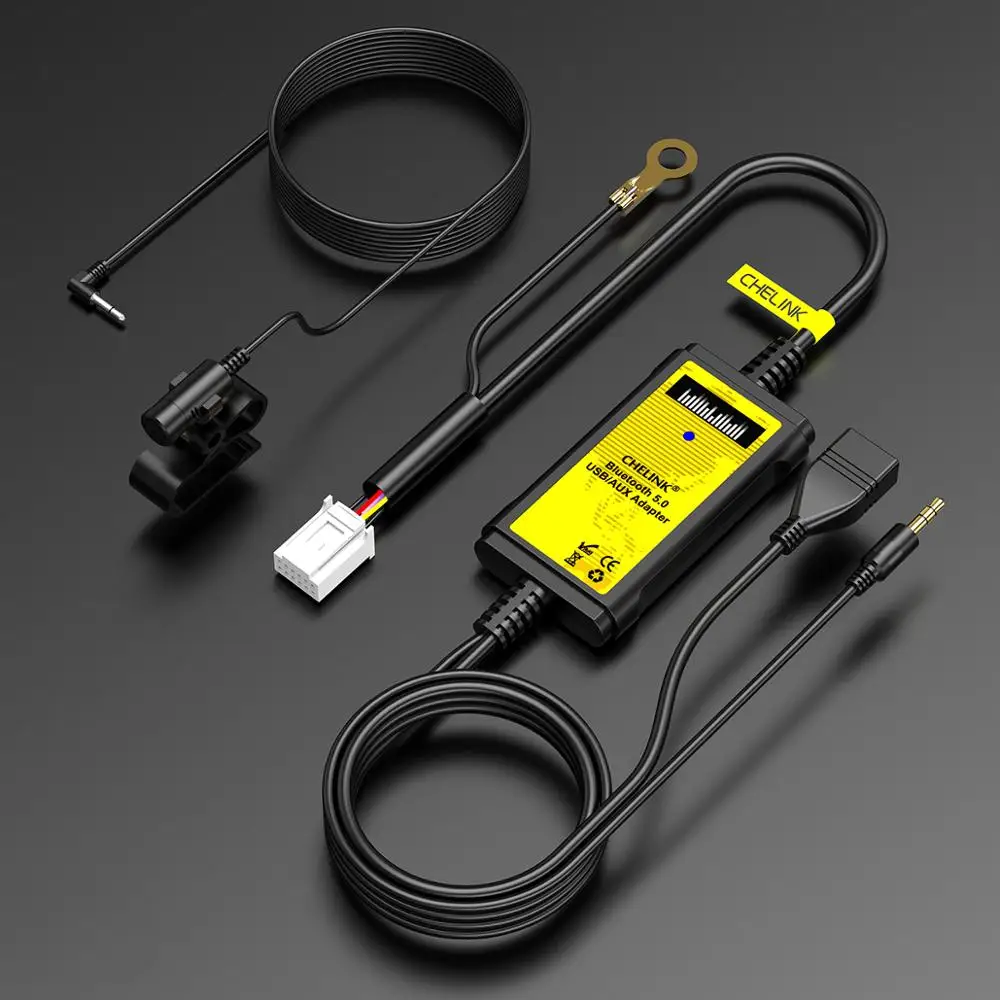 

CHELINK 12 PIN Car Audio Adapter with USB and 3.5mm AUX Cable CD Changer for Toyota Lexus Scion