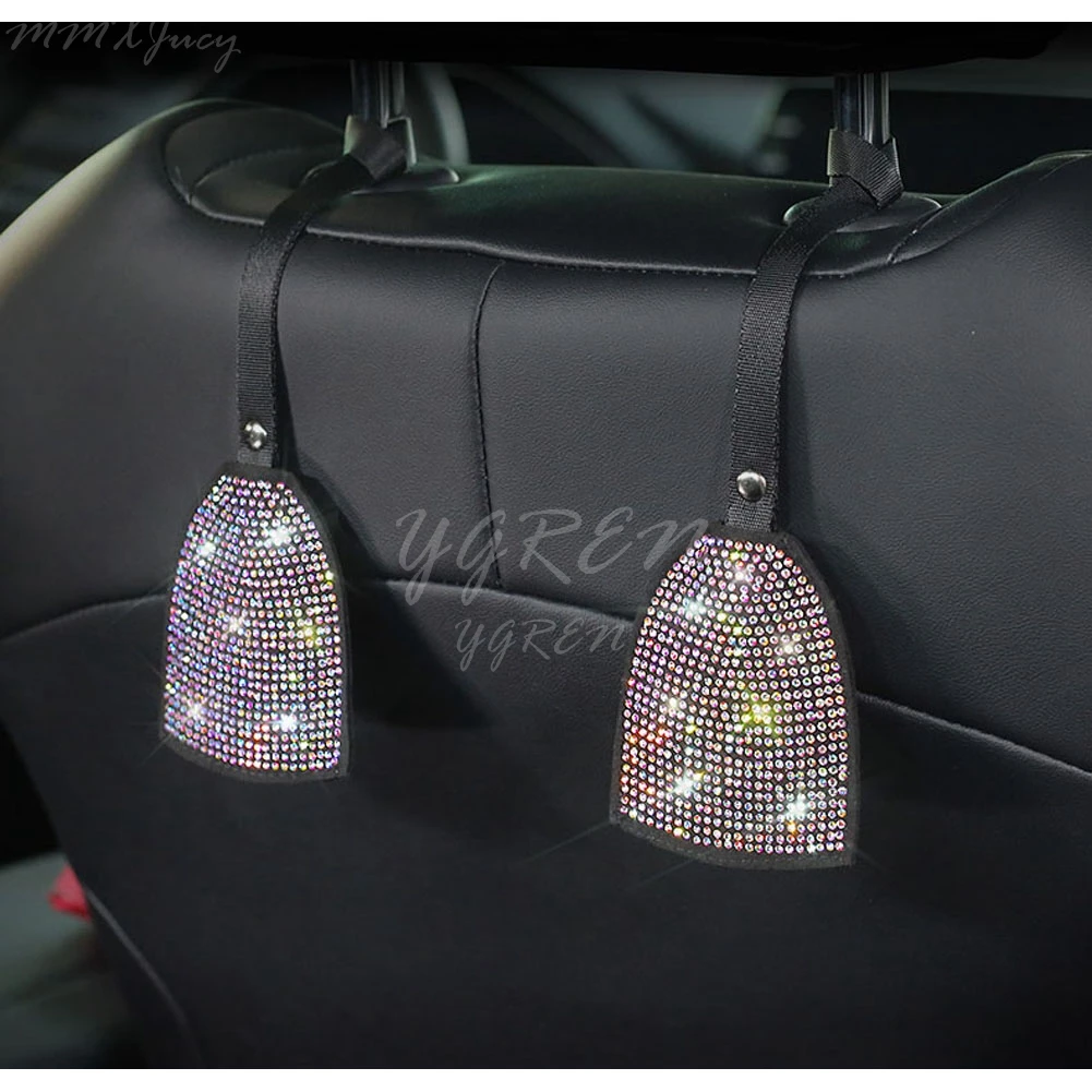 Гибкая вспышка Bling Авто сиденья спинки подголовник крюк Держатель для сумки пальто кошелек Органайзер